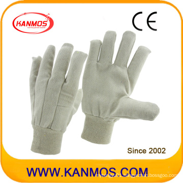 White Industrial Safety Drill Cotton Work Gloves (410013)